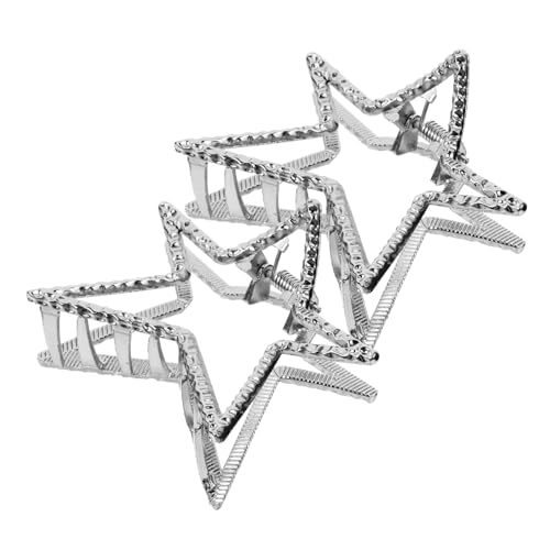 WOFASHPURET 2St haarschmuck Haarspangen Star-Clips Kurzhaar-Accessoires Golddekor Haarklammer Sternclips für Mädchen stern haarspange Weihnachten Haarnadel Südkorea Haarkralle von WOFASHPURET