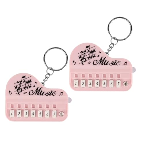 WOFASHPURET 2stücke Klavier Tastatur Schlüsselanhänger Mini Musikinstrument Schlüsselring Dekorativ Tragbar Für Tasche Gepäck von WOFASHPURET