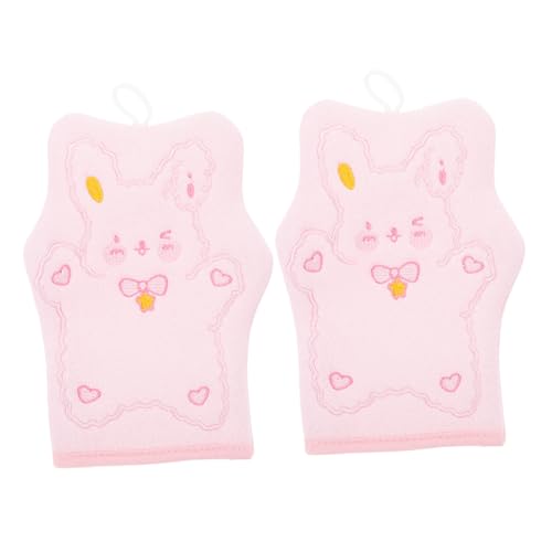 WOFASHPURET 2stücke Badeschrubber-handschuhe Tiefenpeeling-handschuhe Für Körperreinigung Peeling-handschuh Zum Duschen Tragbarer Waschhandschuh Für Junge Mädchen Und Erwachsene von WOFASHPURET