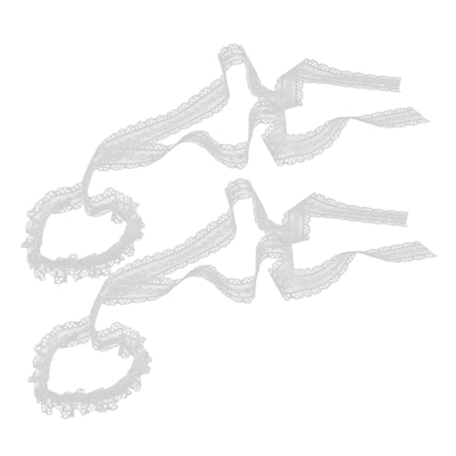 WOFASHPURET 2stücke Haargummis Spitzenmaterial Vielseitige Haarbänder Für Und Mädchen Für Verschiedene Frisuren Und Anlässe von WOFASHPURET