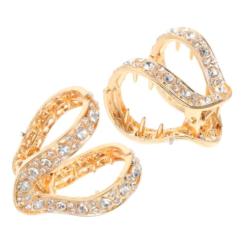 WOFASHPURET 2stücke Haarklammern Für Hohen Pferdeschwanz Krallenclips Mit Strass Für Frisuren Und Haarstyling Für Und Mädchen Verschiedenen Anlässen von WOFASHPURET