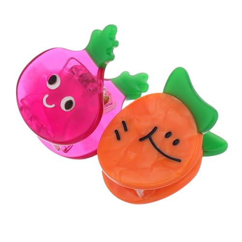 WOFASHPURET 2stücke Haarspangen Mit Früchten Und Gemüse Süße Mini-klammern Für Kinder Dekorative Haar-accessoires Für Frauen Und Mädchen Haar-styling-tools von WOFASHPURET