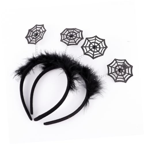 WOFASHPURET 2stücke Halloween Spinnenweb-haarreifen Dekorative Haarband Lustige Stirnband Für Halloween Party Cosplay Für Junge Mädchen Und Erwachsene von WOFASHPURET