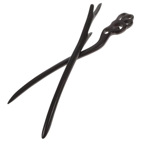 WOFASHPURET 2stücke Antike Holz Haarnadel Für Frauen Lange Haare Vintage Haar Styling Accessoires Haarstäbchen Cheongsam Zubehör von WOFASHPURET