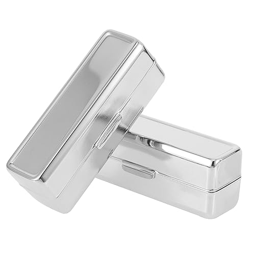 WOFASHPURET 2stücke Lippenstift Box Tragbare Lip Balm Organizer Tasche Mit Spiegel Kosmetische Lagerung Fall Langlebig Material Retro Design von WOFASHPURET