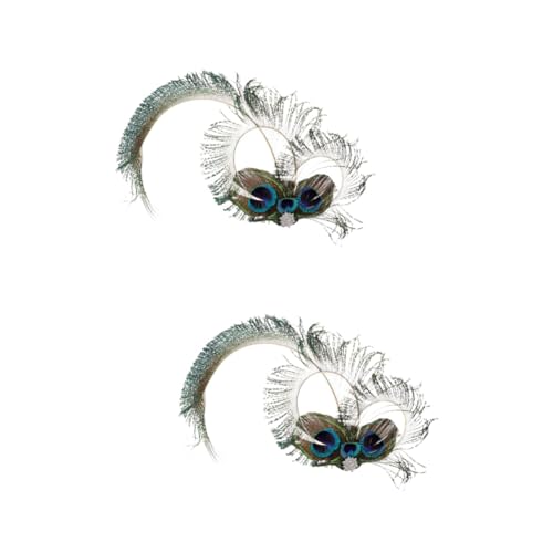 WOFASHPURET 2stücke Peacock Fascinator Mit Funkelnden Strasssteinen Eleganter Haarschmuck Für Hochzeiten Gartenpartys Und Teepartys Vintage Haarclip Vielseitig Und Angenehm Zu Tragen von WOFASHPURET
