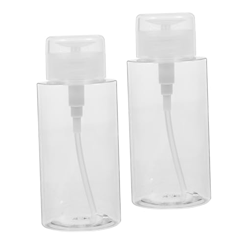 WOFASHPURET 2stücke Pet Flasche Nachfüllbare Pumpflasche Für Nagellackentferner Make-up Entferner Toner Und Andere Flüssigkeiten Praktisches Pressdesign Für Einfache Handhabung von WOFASHPURET