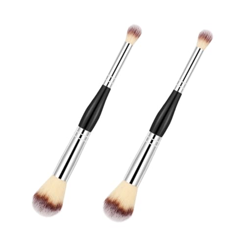 WOFASHPURET 2stücke Teiliges Dual Ended Blending Pinsel Für Frauen Hochwertige Puder Foundation-pinsel Für Make-up Kosmetik-tools Mit Weichen Dichten Fasern Für Contouring Und Leichte Anwendun von WOFASHPURET