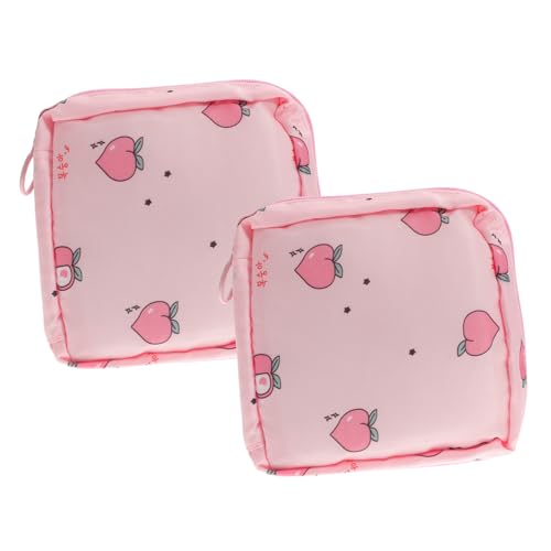 WOFASHPURET 2stücke wasserdichte Oxford Aufbewahrungstaschen Für Damen Sanitäre Binden Und Tragbare Reise-Napkin Pouches Im Niedlichen Cartoon-Design von WOFASHPURET
