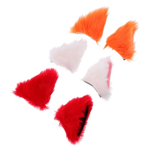 WOFASHPURET 3paare Katzenohren Haarclip Weiche Plüschige Haarspangen Für Kostümpartys Cosplay Und Halloween Und Erhältlich von WOFASHPURET