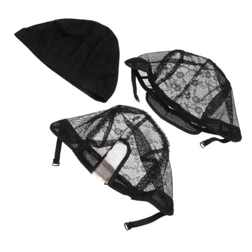 WOFASHPURET 3 STÜCKE Teiliges Haarnetz aus Elastischem Atmungsaktivem Mesh Stabiles Perückennetz für Damen und Herren Vielseitiges Leichtes Schutznetz für Kopfgrößen von WOFASHPURET