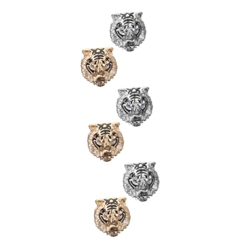 WOFASHPURET 6stücke Tiger Kopf Broschen Vintage Anstecknadeln Für Damen Und Chic Accessoire Für Anzüge Schals Und Hüte Für Partys Und Tägliches Tragen WOFASHPURET 6stücke Tiger Kopf Broschen Vintage Anstecknadeln Für Damen Und Chic Accessoire Für Anzüge Schals Und Hüte Für Partys Und Tägliches Tragen von WOFASHPURET