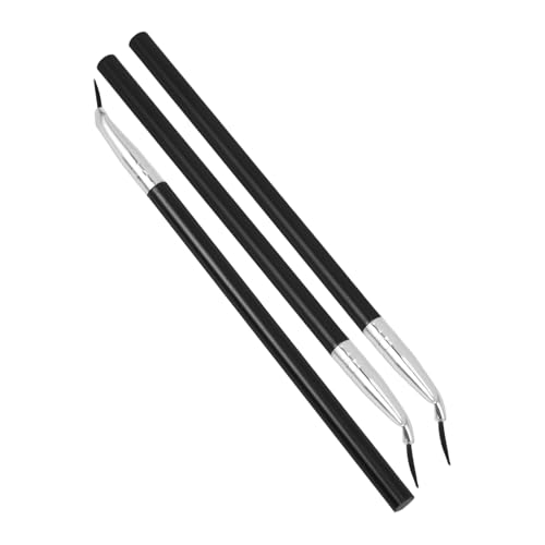 WOFASHPURET 3 Stück Abgewinkelter Eyeliner Pinsel Präziser Make Up Pinsel für Eyeliner und Lippenstift Multifunktionale Anwendung Weiche Borsten für Makelloses Make Up von WOFASHPURET