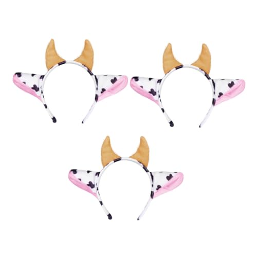 WOFASHPURET Kuhhorn-modellier-stirnband-set Leichtes Party-haar-accessoire Für Cosplay Festival Kopfschmuck von WOFASHPURET