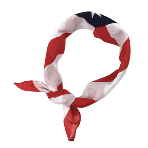 WOFASHPURET 3 Stück Teiliges American Flagge Kopftuch Bedrucktes Atmungsaktives Bandana Halstuch für Damen und Herren Vielseitiges Weiches DIY Stirnband für Outdoor und Alltag von WOFASHPURET
