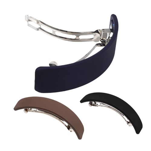 WOFASHPURET 3 Stück Teiliges Haarklammern für Damen Matte Haarspangen Schwarz Dunkelbraun Rutschfest Eleganter Haarschmuck für und Vielseitige Stylingmöglichkeiten von WOFASHPURET