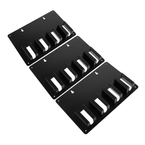 WOFASHPURET 3 Stück Teiliges Haarschneidemaschinen-ständer Schwarz Rutschfester Elektrischer Trimmer Halter Praktischer Friseur Werkzeug Organizer für Salon und Barbershop Platzsparendes von WOFASHPURET