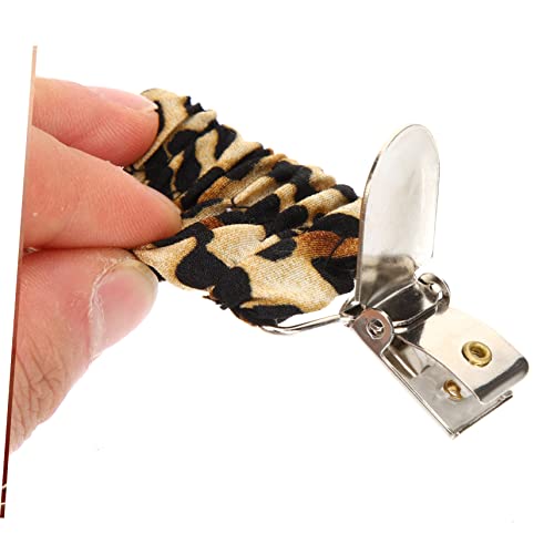 WOFASHPURET 3 Stück Teiliges Shawl Clips in Leopardenmuster Elastische Cardigan Clips zum Fixieren und Taillieren von Pullovern Strickjacken Schals und Kleidern für Damen von WOFASHPURET