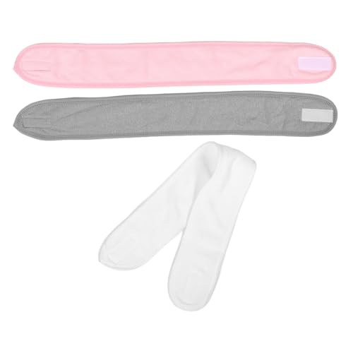WOFASHPURET 3 Stück Teiliges Verstellbares Spa Stirnband für Gesichtsreinigung und Make Up Doppellagig Rutschfest für Sport Yoga Damen für Tägliche Nutzung von WOFASHPURET