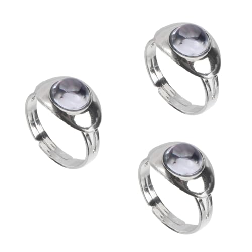 WOFASHPURET 3 Stück Thermochromer Ring Der Ring Farbwechselring Fingerring Damenschmuck Temperatur Fingerring Fingerschmuck Mode Fingerring Fingerdekor Metall von WOFASHPURET