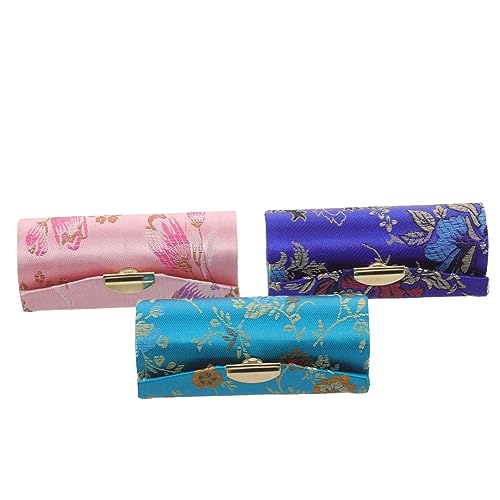 WOFASHPURET 3 Stück Lippenstiftetuis Tragbare Kosmetiktasche Für Damen Lippenstifthalter Für Handtasche Kompaktes Design Für Reisen von WOFASHPURET