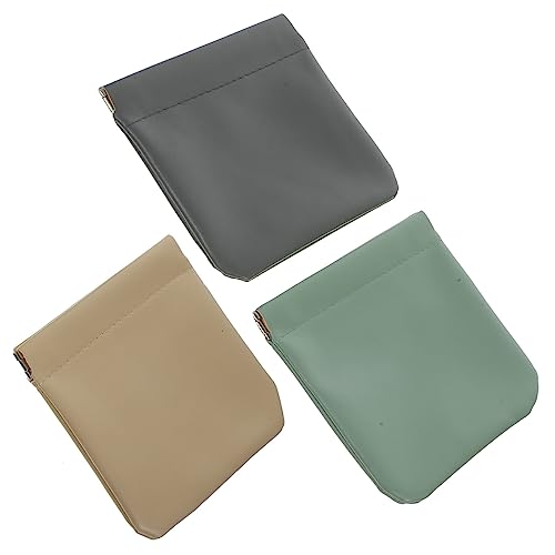 WOFASHPURET 3stücke Reise-Make-up-Tasche Kleine Kosmetiktasche Aus Pu Tragbarer Beauty-Organizer Reise-kulturbeutel Für Damen Kompakt Und Langlebig Für Make-up Und Pflegeartikel von WOFASHPURET