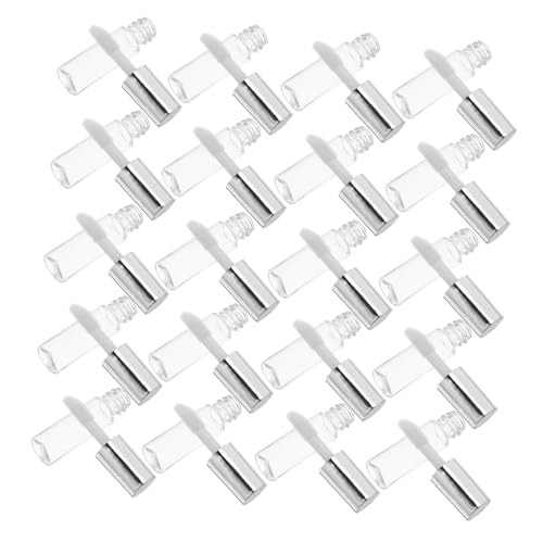WOFASHPURET 30 Stück Mini Lip Gloss Tubes Transparent Refillable Empty Containers mit Auslaufsicherem Verschluss für DIY Lippenbalsam und Lippenstift Kunststofffläschchen für Reisen und Partys von WOFASHPURET