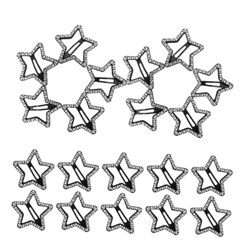 WOFASHPURET 30 Stück Strass-stern-haarspangen, Hohle Stern-druckknöpfe, haarspangen, Funkelnde Haar-accessoires, Styling-tools Für Frauen, Damen Und Mädchen von WOFASHPURET