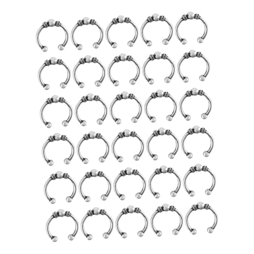WOFASHPURET 30 Stück Teiliges Haarschmuck Langlebiger Kreative Dreadlocks Ringe Verstellbare Haarmanschetten für Zöpfe Modische Haar deko für Damen und Herren von WOFASHPURET