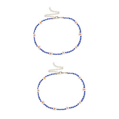 WOFASHPURET 3St Gänseblümchen Perlenkette Sommerhalsketten Perlenkette für Männer Halskette für Männer eine Halskette handgefertigte Halskette Böhmische Halsketten Persönlichkeit Halsband Mann von WOFASHPURET