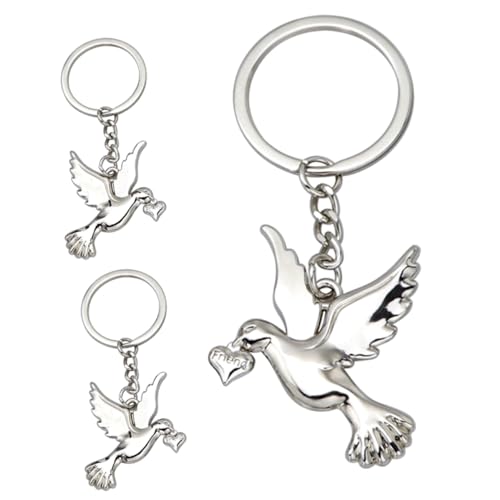 WOFASHPURET 3stücke Schlüsselanhänger Taubenform Dekorativer Schlüsselbund Passend Für Rucksäcke Handtaschen Und Taschendekoration von WOFASHPURET