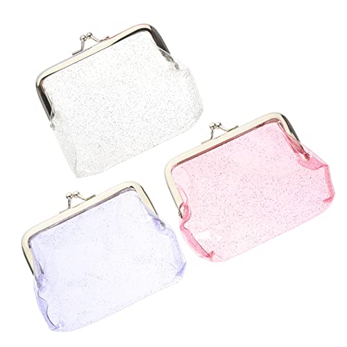 WOFASHPURET 3 Stück Glitzer-geldbörse Aus PVC Tasche Für Frauen Und Mädchen von WOFASHPURET