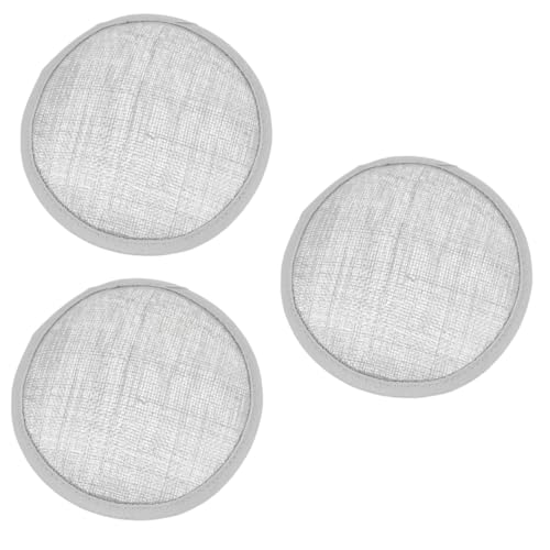 WOFASHPURET 3st Runder Huthalter Aus Leinen Verschleißfester Hutboden Stützbasis Für Hutherstellung Hut Machen Diy Basis Hutbasis Hut Diy Zubehör Diy Liefert Basis Für Kopfschmuck Mützenbasis von WOFASHPURET