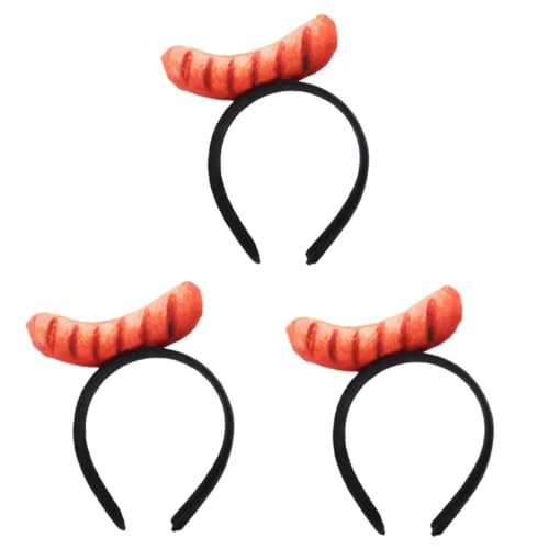 WOFASHPURET 3st Stirnband Aus Lebensmittelimitat Outfit Kleidung Haarspangen Haarnadeln Haar Klammern Simulation Essen Kopfschmuck Simulation Essen Stirnband Partykostüm Zubehör Stoff Cosplay von WOFASHPURET