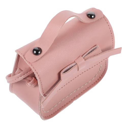 WOFASHPURET 3st Umhängetasche Für Kinder Kinder-Schultertasche Umhängetaschen Schwarzes Portemonnaie Tragetaschen Crossbody Bowknot-Rucksack Geschenk Rosa Spielzeug Kleine Pu-Leder Mädchen von WOFASHPURET