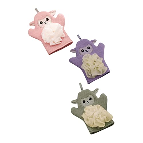 WOFASHPURET 3stücke Badeschrubber Für Junge Mädchen Cartoon-design Schnelltrocknend Langlebig Saubere Und Sichere Körperreinigung Für Hause Und Tägliche Nutzung von WOFASHPURET