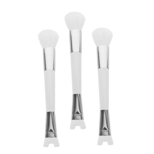 WOFASHPURET 3stücke Make-up-pinsel Set Mit Rougepinsel Und U-förmigem Nasenkonturpinsel Weiche Borsten Für Gesicht Und Lidschatten Tragbar Für Damen von WOFASHPURET