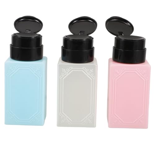 WOFASHPURET 3stücke Pumpspenderflasche Zum Herunterdrücken Für Nagellackentferner Flüssigkeits-pumpspender Kosmetikspender -flasche Augen-make-up-entferner-spender von WOFASHPURET