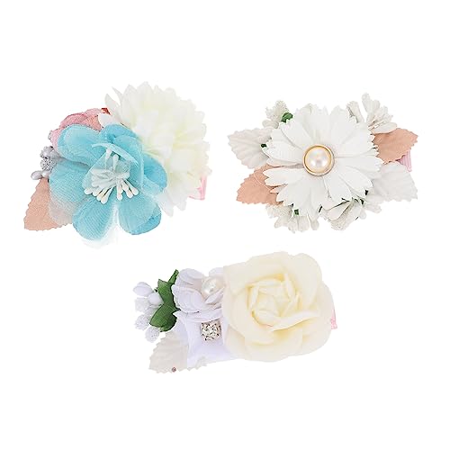 WOFASHPURET 3stücke Teiliges Blumen-haarspangen Für Junge Mädchen Süße Farbenfrohe Haarschmuck-accessoires Für Hochzeiten Partys Und Besondere Anlässe Für Braut Brautjungfern Und von WOFASHPURET