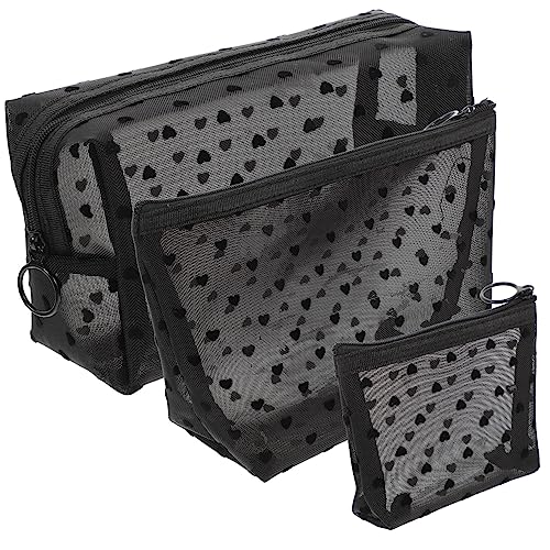 WOFASHPURET 3stücke Teiliges Tragbare Kosmetiktaschen Durchsichtige Kulturbeutel Für Makeup Und Reise Mit Großem Fassungsvermögen Für Damen Und Mädchen von WOFASHPURET