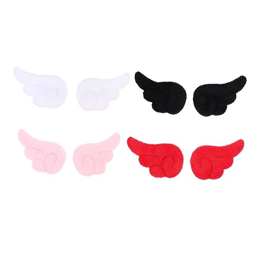 WOFASHPURET 4paare Flügel Haarspangen Junge Mädchen Plüsch Haarnadeln Mädchen Kopfschmuck Für Kleines Als Schmuck Für Alltag Und Festivals von WOFASHPURET