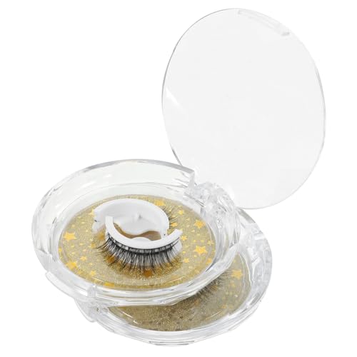 WOFASHPURET 4 Paare Selbstklebende Falsche Wimpern Natürliche Falsche Wimpern Magnetische Wimpern Frauen Falsche Wimpern Make-up Wimpern Augenwimpern Ballaststoff Bilden Fräulein Verlängern von WOFASHPURET