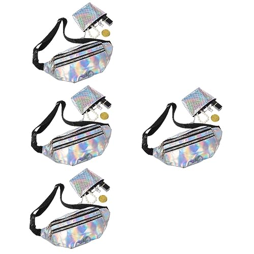 WOFASHPURET 4 Sätze -Gürteltasche Hüfttasche für Damen modisch Umhängetaschen für Damen Gürteltasche Frauen Gürteltaschen Multifunktionale Hüfttasche Reise-Hüfttasche Damen PU-Leder von WOFASHPURET