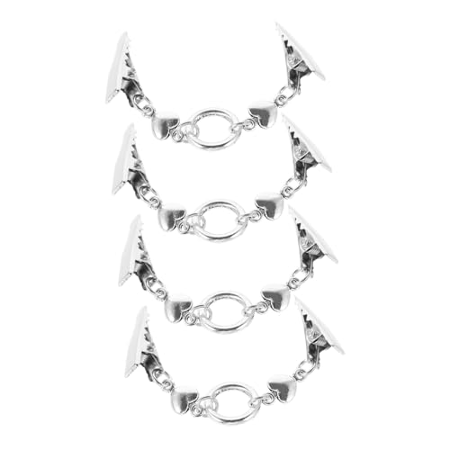 WOFASHPURET 4 Stück Cardigan Verschlussclips Langlebiger Legierung Vintage Strickjacken Clips für Damen Vielseitig für Kragen Schals und Pullover Einfach zu Verwenden Eleganter Retro Stil von WOFASHPURET