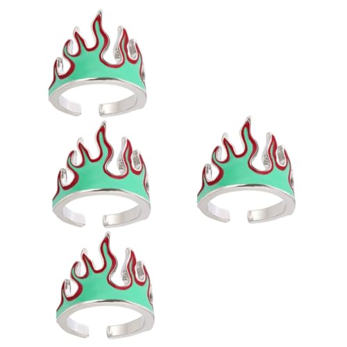WOFASHPURET 4 Stück Fake Flame Ring Armband Ringgrößenmesser Goldring Halskette Mit Ringen Fingerringe Zappelring Ringe Damen Verstellbare Ringe Für Frauen Fingernagel Knöchel Schleifenring WOFASHPURET 4 Stück Fake Flame Ring Armband Ringgrößenmesser Goldring Halskette Mit Ringen Fingerringe Zappelring Ringe Damen Verstellbare Ringe Für Frauen Fingernagel Knöchel Schleifenring von WOFASHPURET