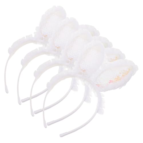 WOFASHPURET 4 Stück Glühende Bunny Haarband Haarschmuck für Partys Feierlichkeiten Design für Erwachsene Langlebig Farbbeständig von WOFASHPURET
