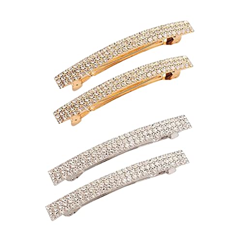 WOFASHPURET 4 Stück Haarklammer Haarspangen für Damen Haarspangen für Mädchen Strass-Haarspange Haarspangen mit Strass Clips für Haarspangen Haarspange Haarspange Haarspangen mit Kristallen von WOFASHPURET
