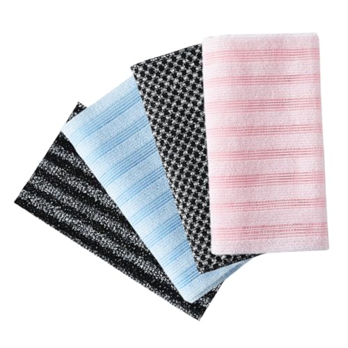 WOFASHPURET 4stücke Back Exfoliator Sanfter Duschkörper Peeling-tuch Für Gründliche Reinigung Für Schwer Erreichbare Stellen Aus Weichem Material Körperpflege Für Männer Und Frauen von WOFASHPURET