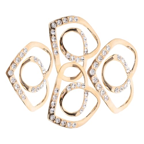 WOFASHPURET 4 Stück Sommer Schalclip aus Zinklegierung Rutschfeste Knotenverschlüsse für T shirts und Oberteile Dekorative Langlebige Halter für Damen Modische Kleidungsklammern für Alltag von WOFASHPURET