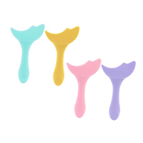 WOFASHPURET 4 Stück Teiliges Silikon Eyeliner Schablonen Wiederverwendbare Hilfsmittel für Make Up Lidschatten und Mascara Präzises Auftragen Verschmieren Zufällige Farbe von WOFASHPURET